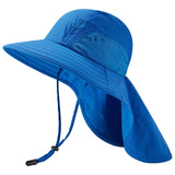 Kids' UPF 50+ Wide Brim Sun Hat with Neck Flap - Bassdash