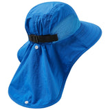 Kids' UPF 50+ Wide Brim Sun Hat with Neck Flap - Bassdash