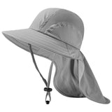 Kids' UPF 50+ Wide Brim Sun Hat with Neck Flap - Bassdash