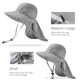 Kids' UPF 50+ Wide Brim Sun Hat with Neck Flap - Bassdash