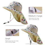 Kids' UPF 50+ Wide Brim Sun Hat with Neck Flap - Bassdash