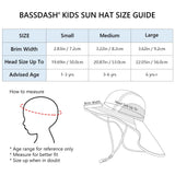 Kids' UPF 50+ Wide Brim Sun Hat with Neck Flap - Bassdash