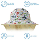 Kids' UPF 50+ Wide Brim Sun Hat with Neck Flap - Bassdash