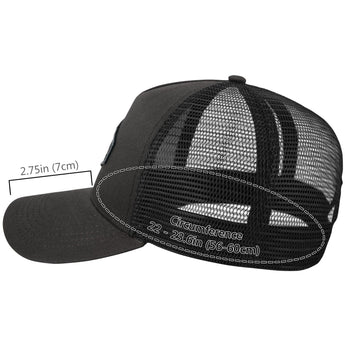 Unisex Embroidered Patch Trucker Hat - Bassdash