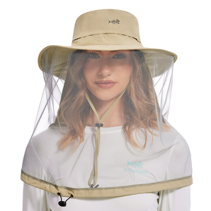 UPF 50+ Net Mosquito Hat with Neck Flap