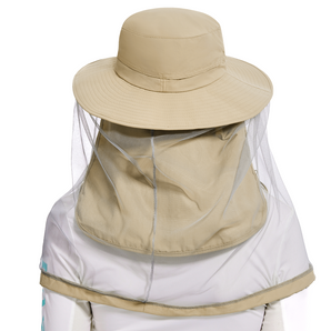 UPF 50+ Net Mosquito Hat with Neck Flap