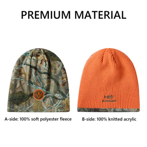 Reversible Fleece Winter Knit Beanie