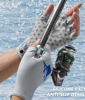 UPF 50+ Half Finger Fishing Gloves FG02