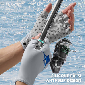 UPF 50+ Half Finger Fishing Gloves FG02