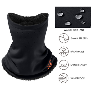 Unisex Fleece Winter Neck Gaiter with Ear Loops