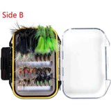 64 Pcs Fly Fishing Lure Flies Kit with Waterproof Fly Box - Bassdash