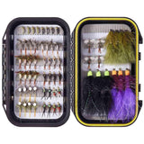 32/60/62 Pcs Fly Fishing Flies Barbed or Barbless Trout Grayling - Bassdash