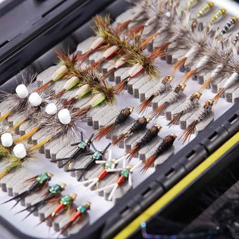 32/60/62 Pcs Fly Fishing Flies Barbed or Barbless Trout Grayling - Bassdash