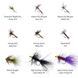 32/60/62 Pcs Fly Fishing Flies Barbed or Barbless Trout Grayling - Bassdash