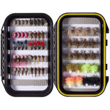 32/60/62 Pcs Fly Fishing Flies Barbed or Barbless Trout Grayling - Bassdash