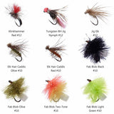32/60/62 Pcs Fly Fishing Flies Barbed or Barbless Trout Grayling - Bassdash