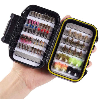 32/60/62 Pcs Fly Fishing Flies Barbed or Barbless Trout Grayling - Bassdash