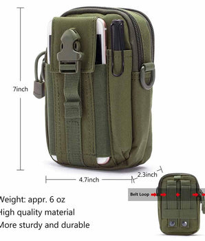 Multipurpose EDC Waist Bag Tactical Molle Belt Pouch - Bassdash