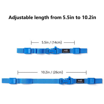Kids' Adjustable Chest Strap For Backpack With Buckle, 2-Pack - Bassdash