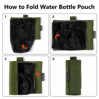 Water Bottle Pouch with Carabiner - Bassdash