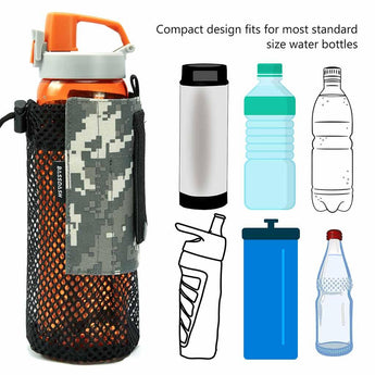 Water Bottle Pouch with Carabiner - Bassdash