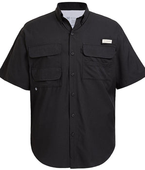 Men's UPF 50+ Short Sleeve Button Down - Bassdash