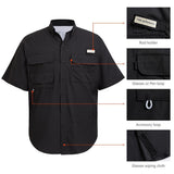 Men's UPF 50+ Short Sleeve Button Down - Bassdash