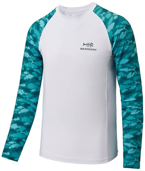 Youth UPF 50+ Camo Long Sleeve Fishing Shirt FS08Y - Bassdash