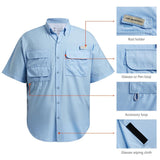 Men's UPF 50+ Short Sleeve Button Down - Bassdash