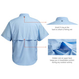 Men's UPF 50+ Short Sleeve Button Down - Bassdash