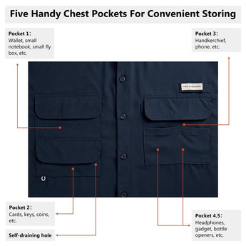 Men's UPF 50+ Short Sleeve Button Down - Bassdash