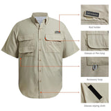 Men's UPF 50+ Short Sleeve Button Down - Bassdash