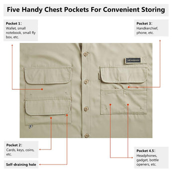 Men's UPF 50+ Short Sleeve Button Down - Bassdash