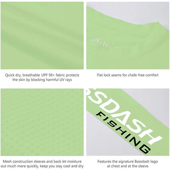 Men's UPF 50+ Long Sleeve Fishing Shirt FS01M - Bassdash