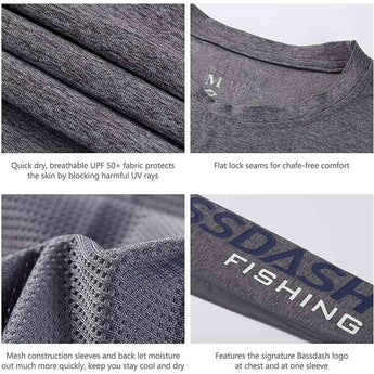 Men's UPF 50+ Long Sleeve Fishing Shirt FS01M - Bassdash