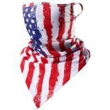 UPF 50+ UV Protection Earloop Neck Gaiter Windproof Bandanas - Bassdash