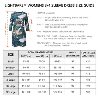 Lightbare Women's UPF50+ 3/4 Sleeve Dress LB04W - Bassdash