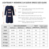 Lightbare Women's UPF50+ 3/4 Sleeve Dress LB04W - Bassdash