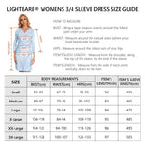 Lightbare Women's UPF 3/4 Sleeve Sun protection Dress LB04W - Bassdash
