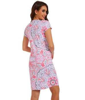 Women's UPF 50+ Short Sleeve Tie Waist Dress LB13W - Bassdash