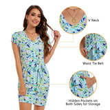 Women's UPF 50+ Short Sleeve Tie Waist Dress LB13W - Bassdash