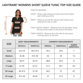 Women's UPF 50+ Short Sleeve Notch Neck Tunic Tops LB14W - Bassdash