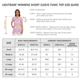 Women's UPF 50+ Short Sleeve Notch Neck Tunic Tops LB14W - Bassdash