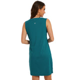 Women's UPF 50+ Notch Neck Tank Dress LB15W - Bassdash