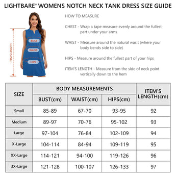 Women's UPF 50+ Notch Neck Tank Dress LB15W - Bassdash