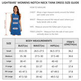 Women's UPF 50+ Notch Neck Tank Dress LB15W - Bassdash