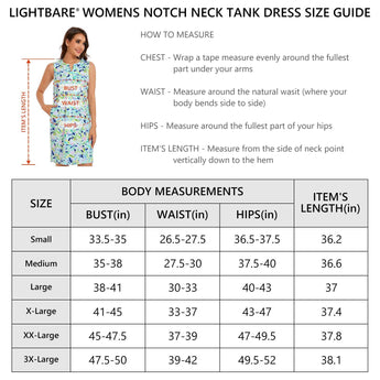 Women's UPF 50+ Notch Neck Tank Dress LB15W - Bassdash