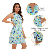 Women's UPF 50+ Notch Neck Tank Dress LB15W - Bassdash