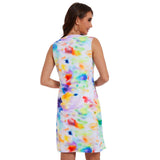 Women's UPF 50+ Notch Neck Tank Dress LB15W - Bassdash