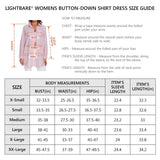 Women's UPF 50+ Long Sleeve Button Down Shirt Dress LB16W - Bassdash